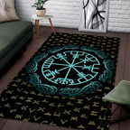 Viking Rug Norse Compass Rune Guidance