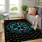 Viking Rug Norse Compass Rune Guidance