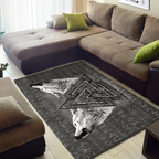 Viking Rug Norse Wolf Valknut Symbol Rune