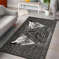 Viking Rug Norse Wolf Valknut Symbol Rune