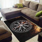 Viking Rug The Helm of Awe Norse Protection
