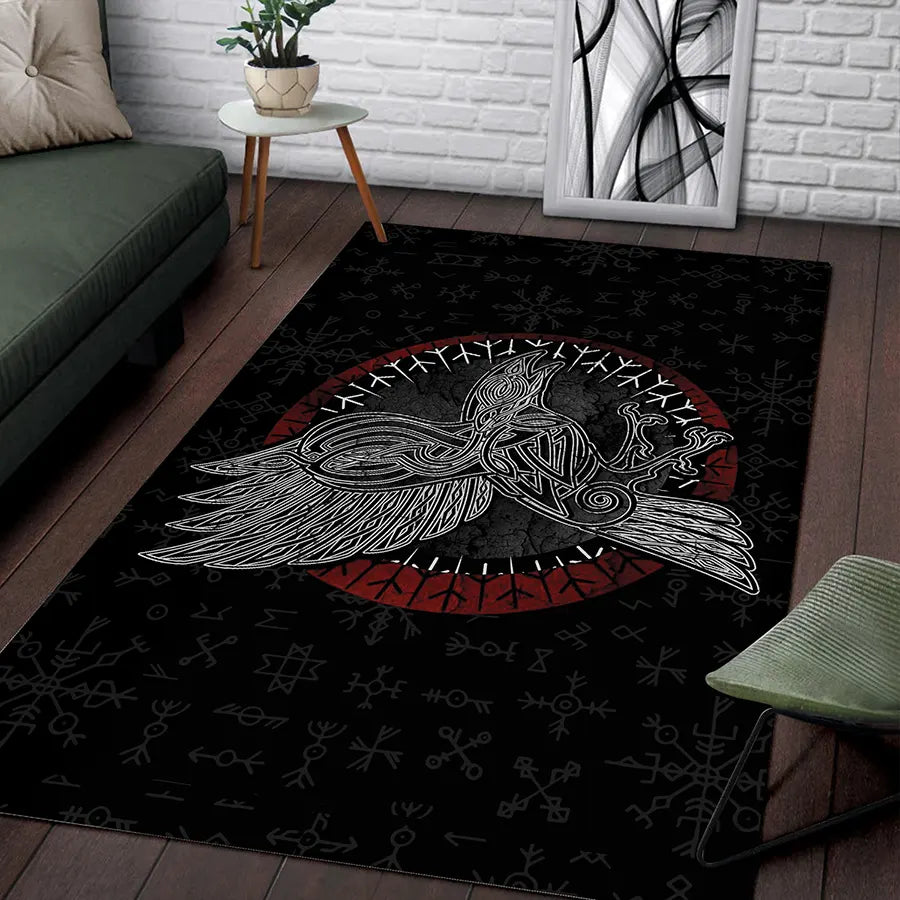 Viking Rug Viking Celtic Raven Art