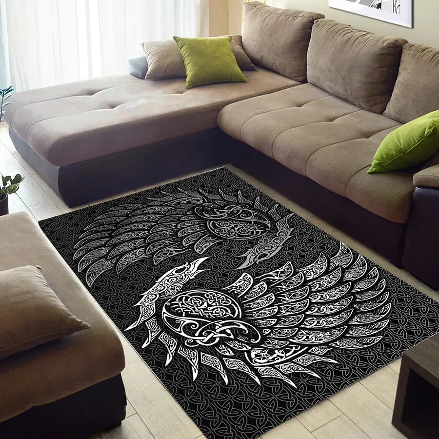 Viking Rug Viking Celtic Raven Art