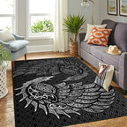 Viking Rug Viking Celtic Raven Art