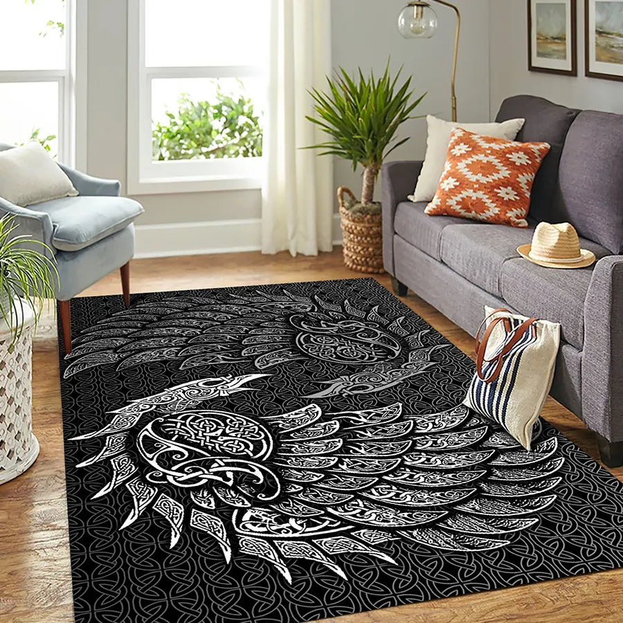 Viking Rug Viking Celtic Raven Art