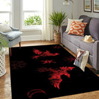 Viking Rug Viking Raven Symbol Norse Legacy