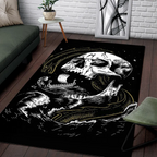 Viking Rug Viking Skull Jormungandr Drawing