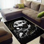 Viking Rug Viking Skull Jormungandr Drawing