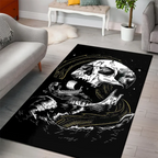 Viking Rug Viking Skull Jormungandr Drawing