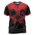 Viking Shirt Odins Triple Horn with Viking Skull Art