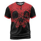 Viking Shirt Odins Triple Horn with Viking Skull Art