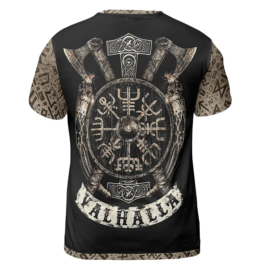 Viking Shirts For Men Viking Beards Valhalla Skull Legacy