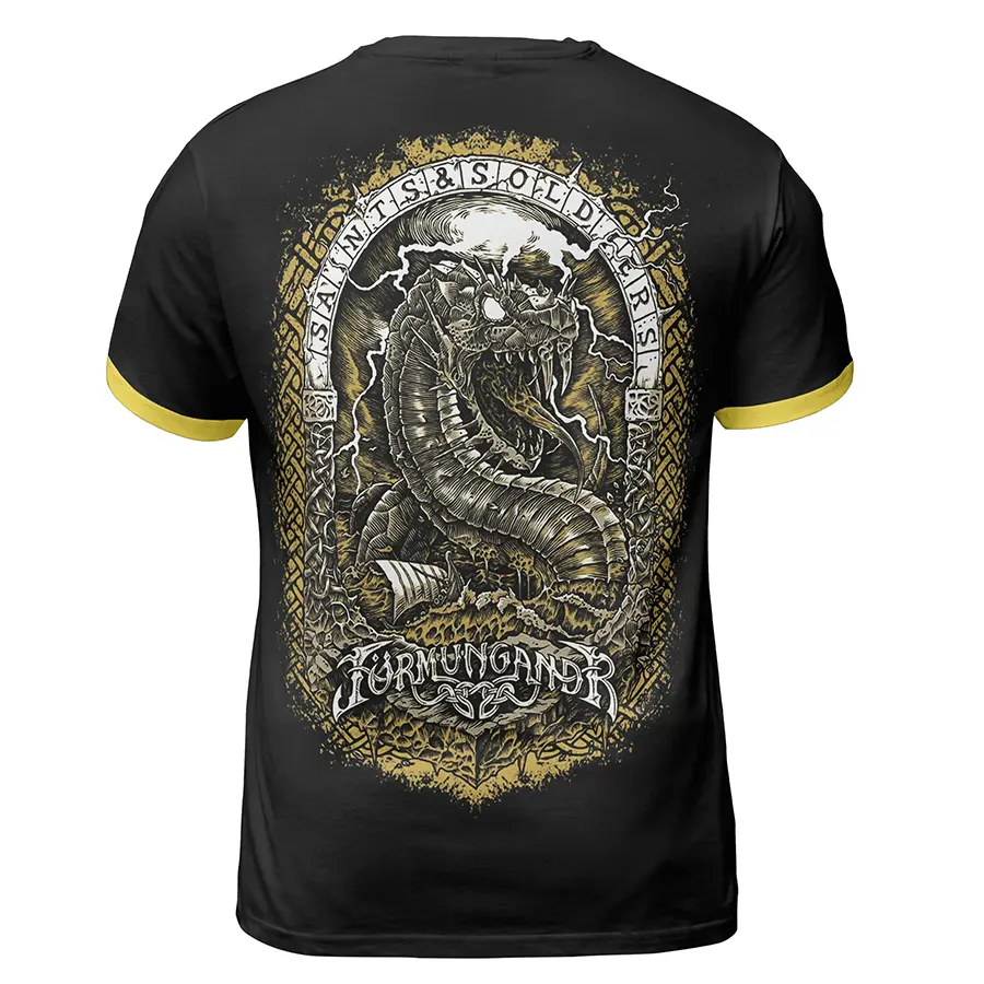 Viking Shirts Jormungandr Artwork Norse Chaos