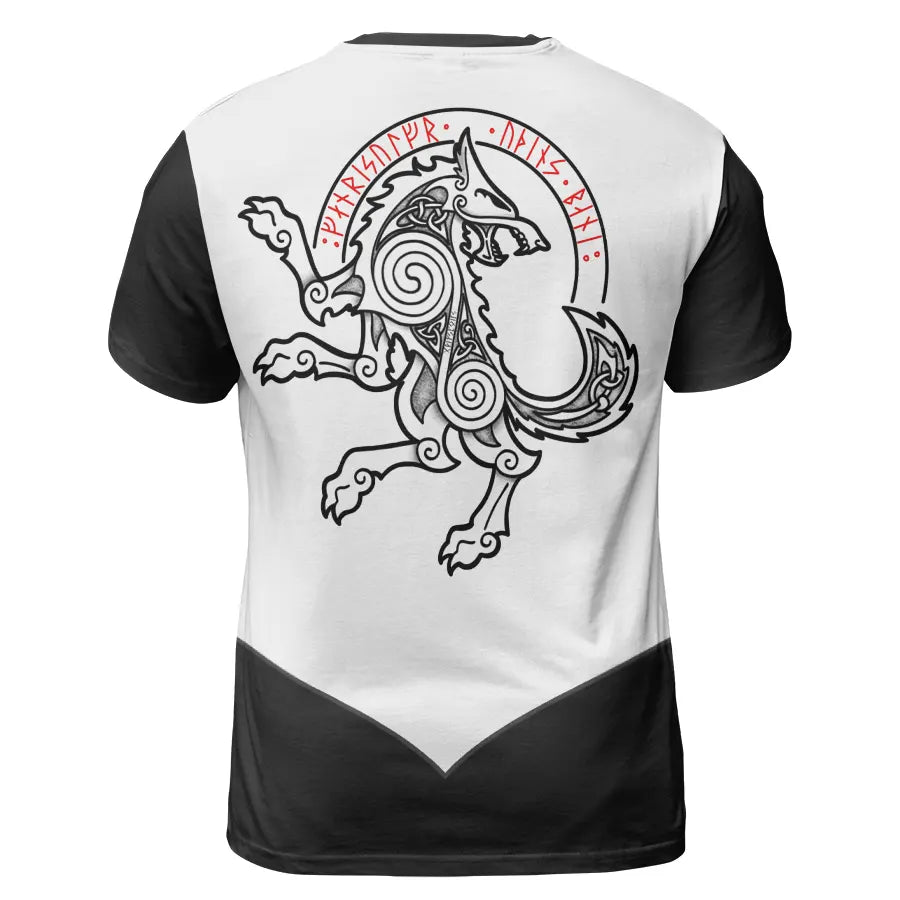 Viking T-Shirt Bearded Viking Skull Warrior Spirit