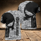Viking T-Shirt Camo Skull Until Valhalla
