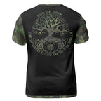 Viking T-Shirt Camo Skull Valknut Art