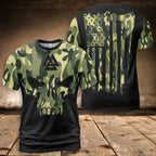 Viking T-Shirt Camouflage Skull Valknut Symbol