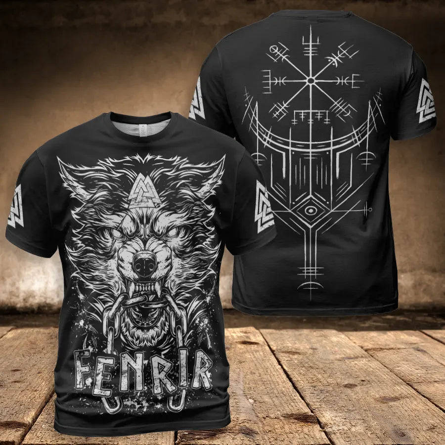 Viking T-Shirt Fenrir Art Warrior Legacy