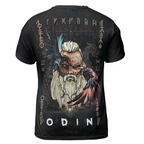 Viking T-Shirt Fenrir Artwork and Odin Norse Legend