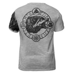 Viking T-Shirt Fenrir with Viking Wolf Symbol