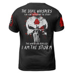Viking T-Shirt I Am the Storm Valknut Skull Design