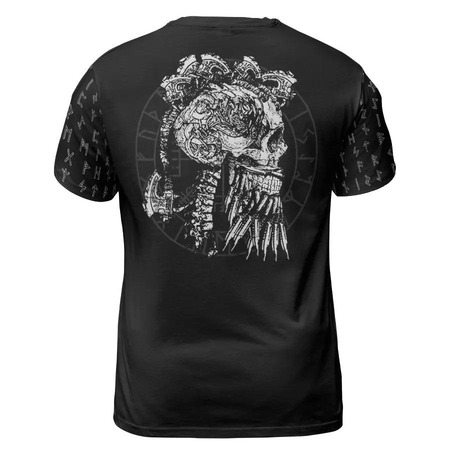 Viking T-Shirt King Ragnar Valhalla Awaits Legacy