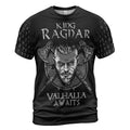 Viking T-Shirt King Ragnar Valhalla Awaits Legacy