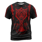Viking T-Shirt Norse Wolf Fenrir Art Legend