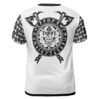 Viking T-Shirt Ragnar Norse Raven Wolf Art Saga
