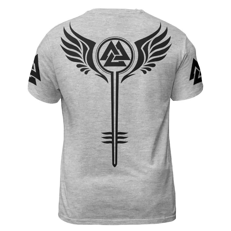 Viking T-Shirt Skull Valknut Symbol Design