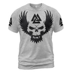 Viking T-Shirt Skull Valknut Symbol Design