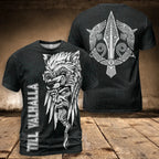 Viking T-Shirt Till Valhalla Berserker Art