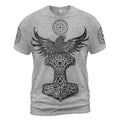 Viking T-Shirt Viking Raven Vegvisir Warrior Legacy