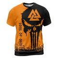 Viking T-Shirt Viking Valknut Skull Sons of Odin
