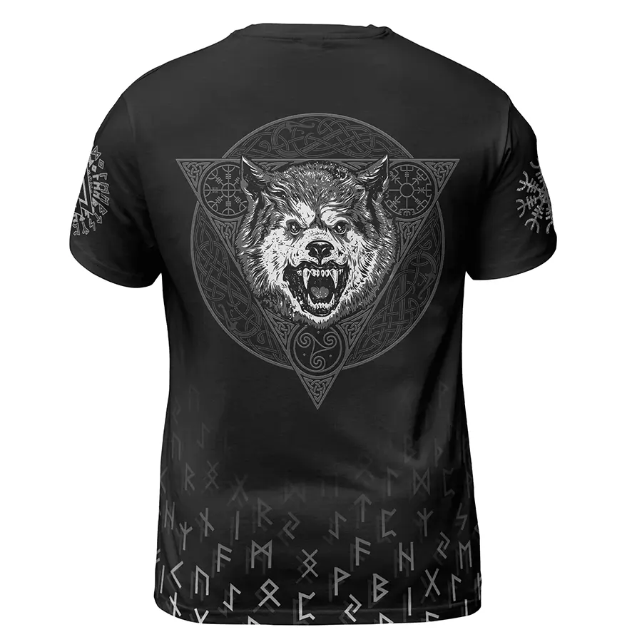 Viking T-Shirt Viking Bear and Viking Wolf Rune