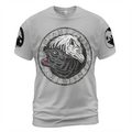 Viking T-Shirt Yin Yang Norse Wolf Art Balance