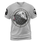 Viking T-Shirt Yin Yang Norse Wolf Art Balance