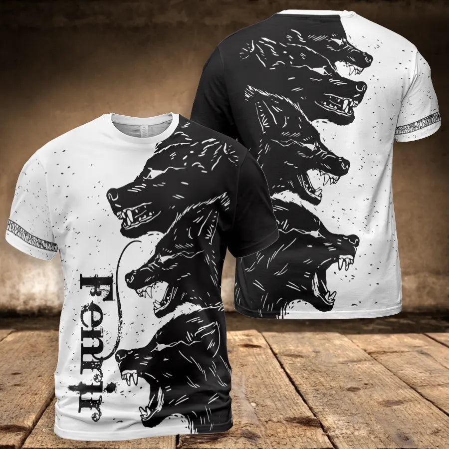 Viking T-Shirts Fenrir Clothing Norse Legend