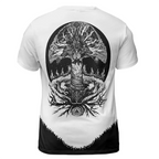 Viking T-Shirts Fierce Berserk T-Shirts with Yggdrasil Symbol