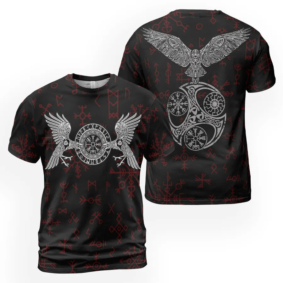 Viking T-Shirts Munin and Hugin Celtic Norse Wisdom