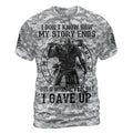 Viking T-Shirts Never Say "I Gave Up" Warrior Spirit