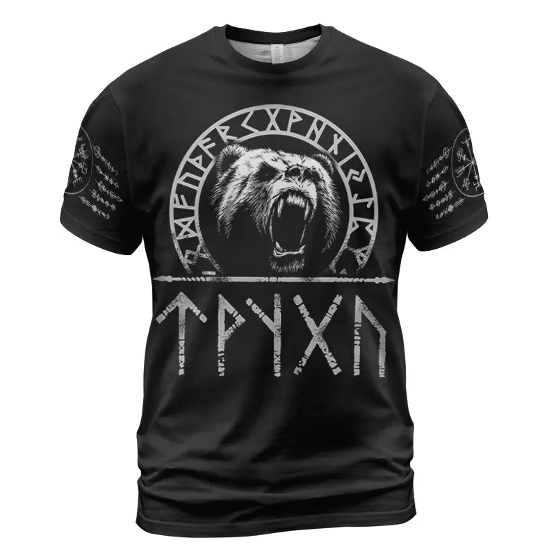 Viking T-Shirts Norse Mythology Bears and Rune Power