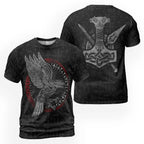 Viking T-Shirts Norse Raven with Celtic Knot Viking Art