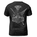 Viking T-Shirts Norse Raven with Celtic Knot Viking Art