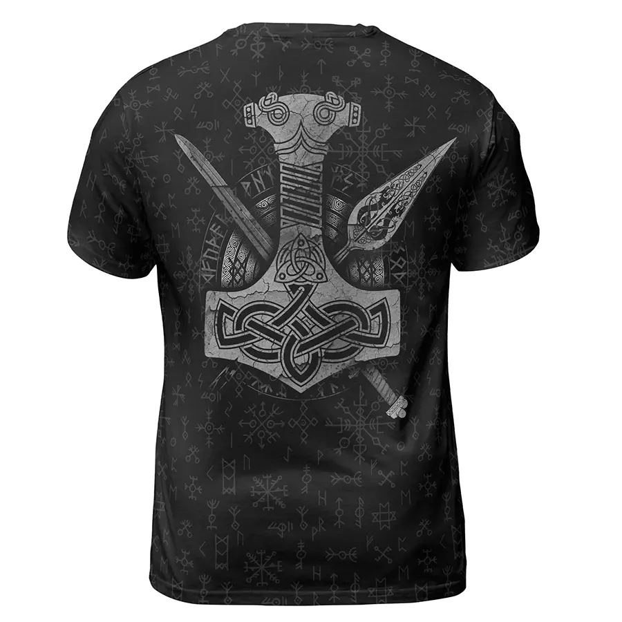 Viking T-Shirts Norse Raven with Celtic Knot Viking Art