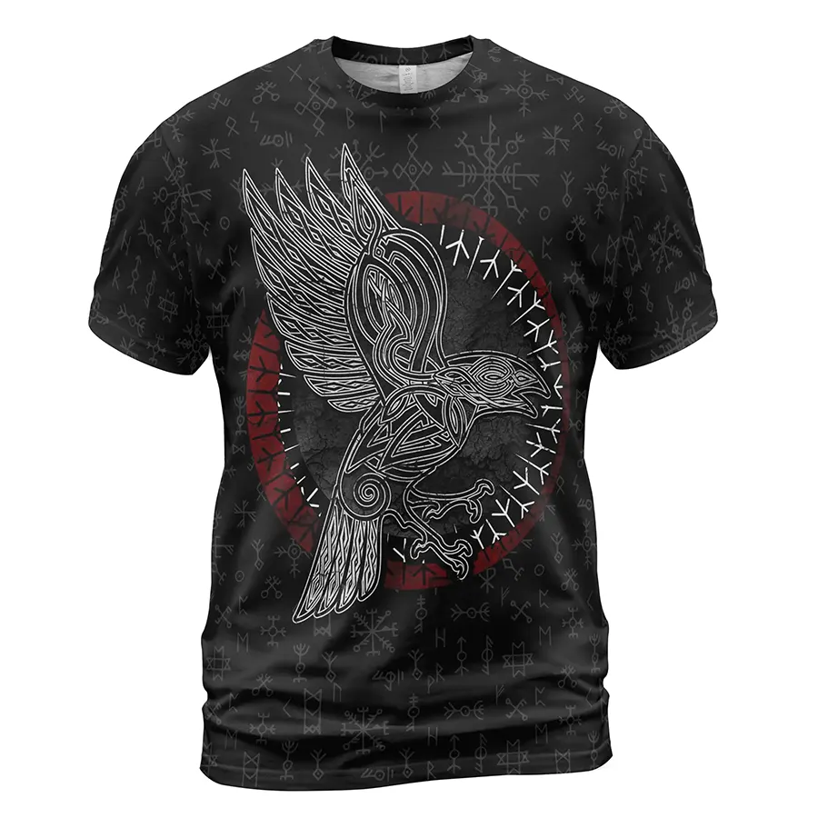 Viking T-Shirts Norse Raven with Celtic Knot Viking Art