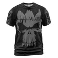 Viking T-Shirts Valhalla Viking Skull Art with Valknut Symbol