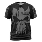 Viking T-Shirts Valhalla Viking Skull Art with Valknut Symbol