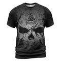 Viking T-Shirts Valknut Rune with Viking Skull Art