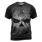Viking T-Shirts Valknut Rune with Viking Skull Art